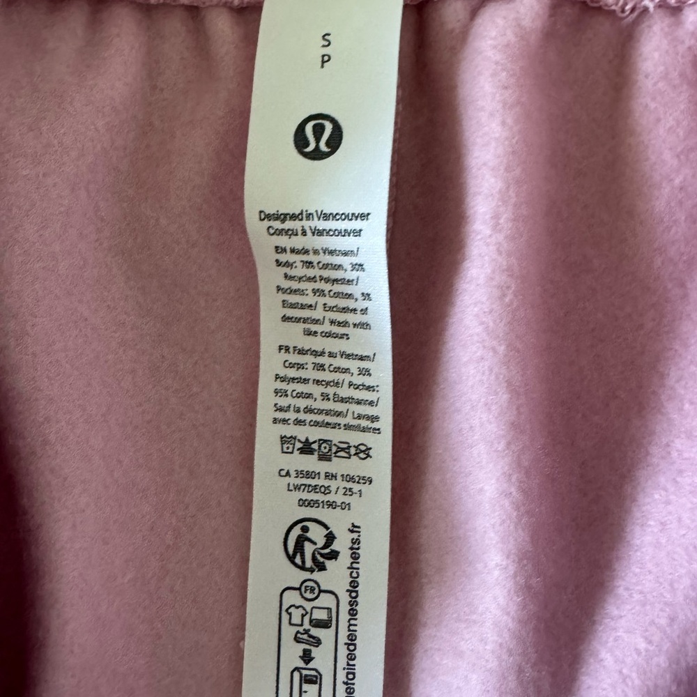 NWT Lululemon Scuba Mid-Rise Oversized Short 7" *Graphic‎ Pink Haze Womens Small - Picture 7 of 7